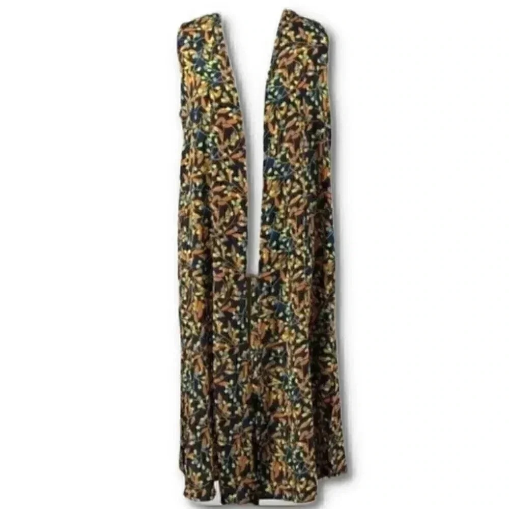 New Lularoe Joy Womens Long Vest Duster Size S 4-6 Multicolored Floral
